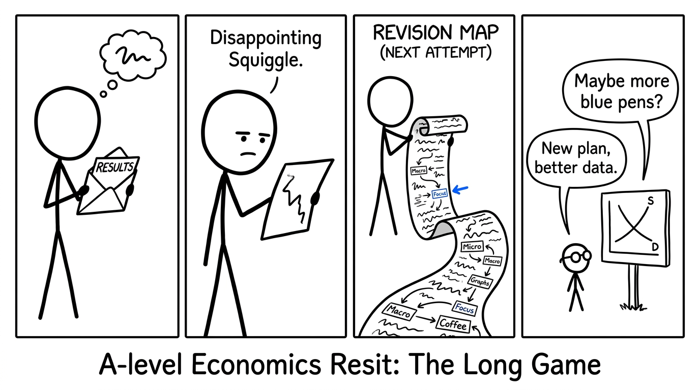 A student turns a disappointing result into a calm plan for the next attempt