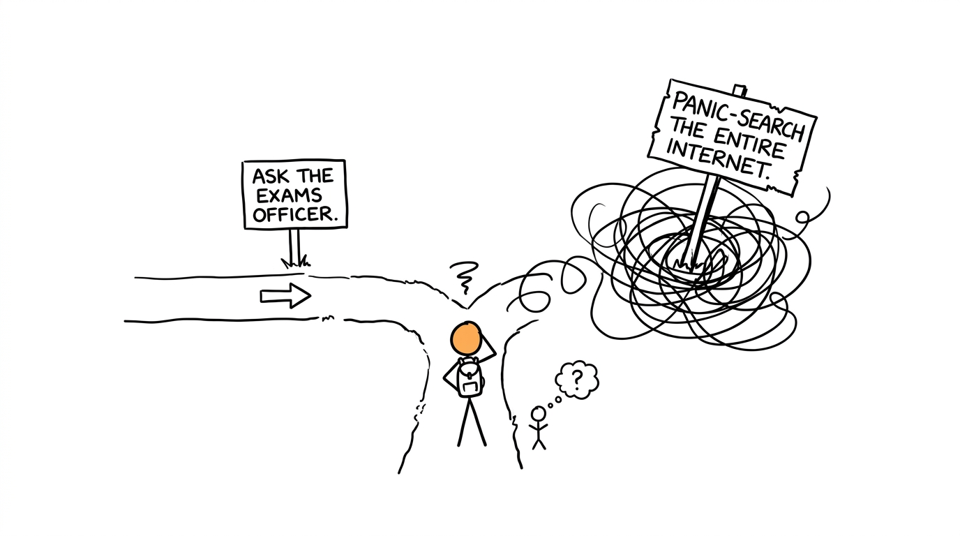 The sensible route to the exams officer