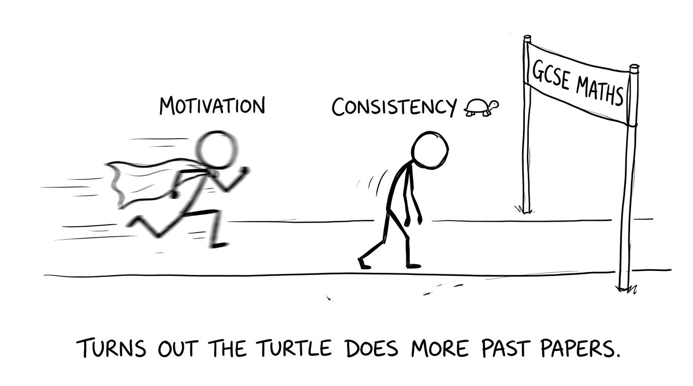 Motivation vs consistency race