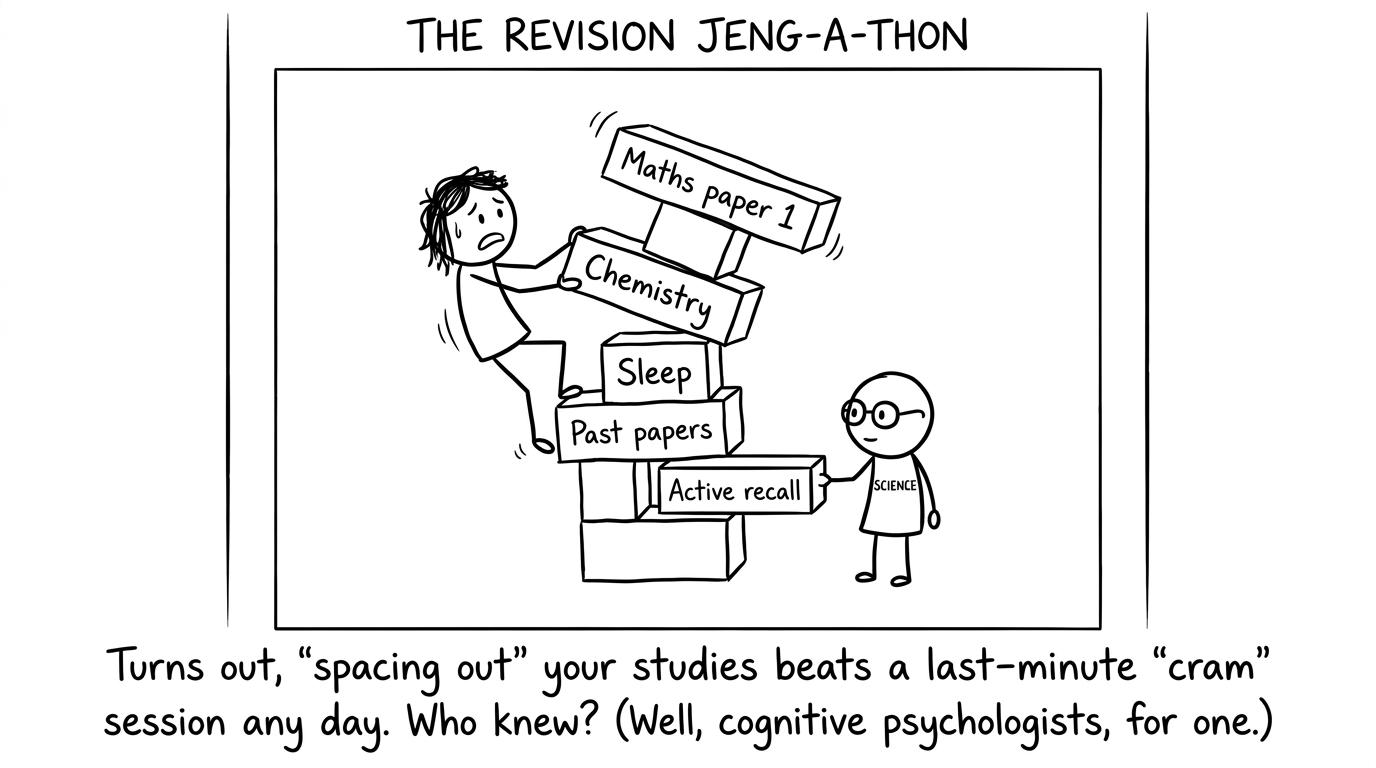 Revision schedule Jenga