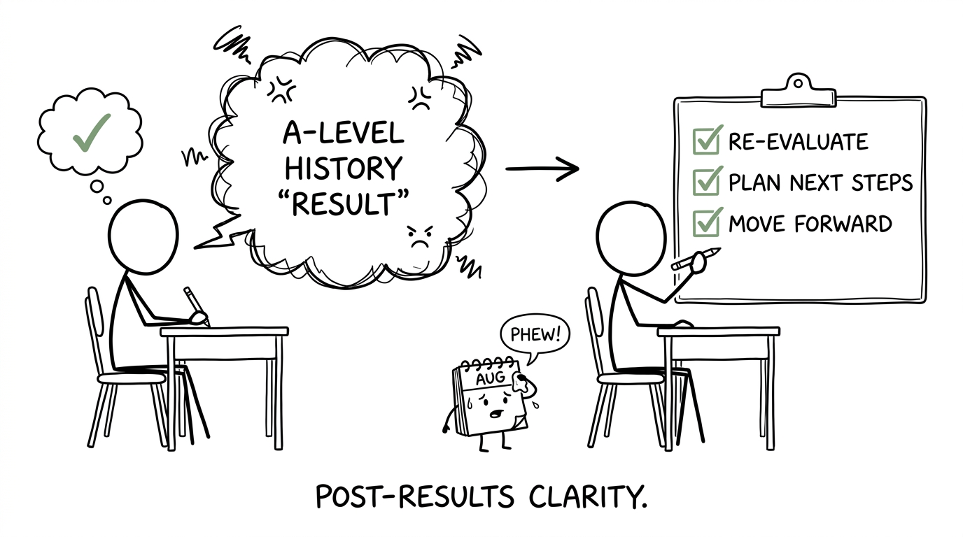 A student turning a frightening result cloud into a manageable checklist