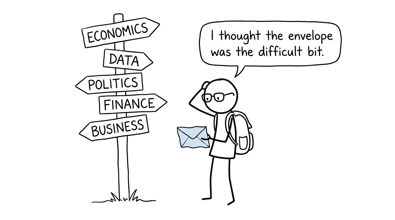 A student discovers that choosing a university course creates even more choices