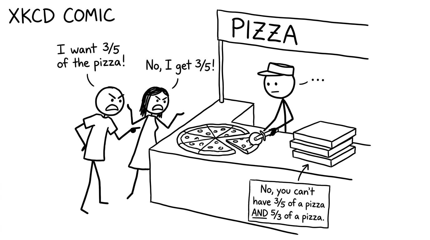 Pizza-counter ratio argument