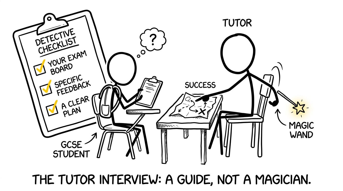 A student checks whether a tutor offers a map rather than a magic wand