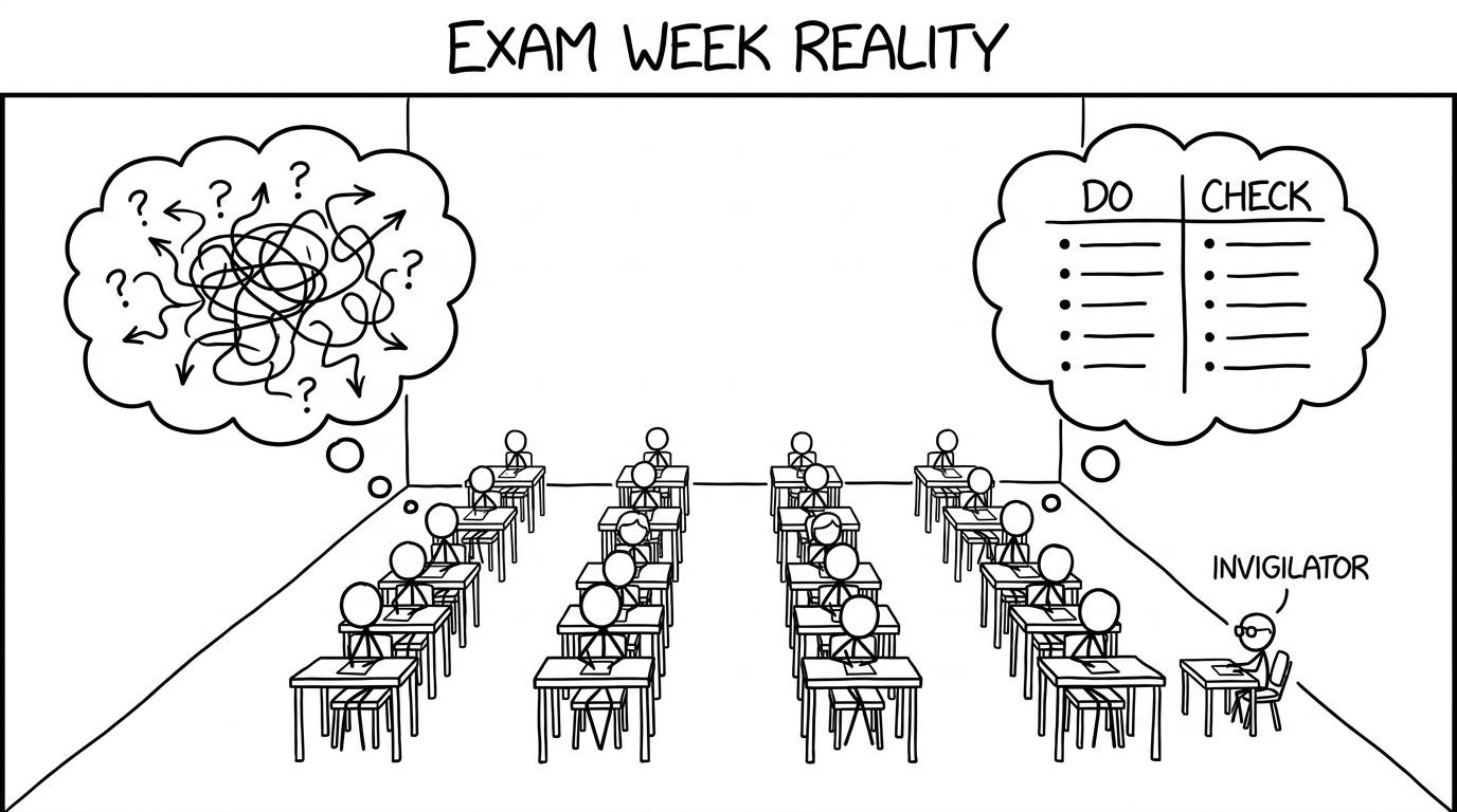 Exam hall planning beats panic