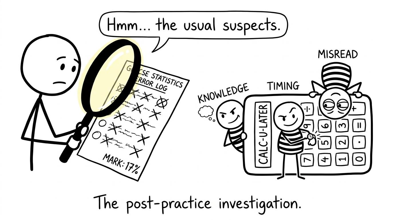 A student investigates lost marks like a detective