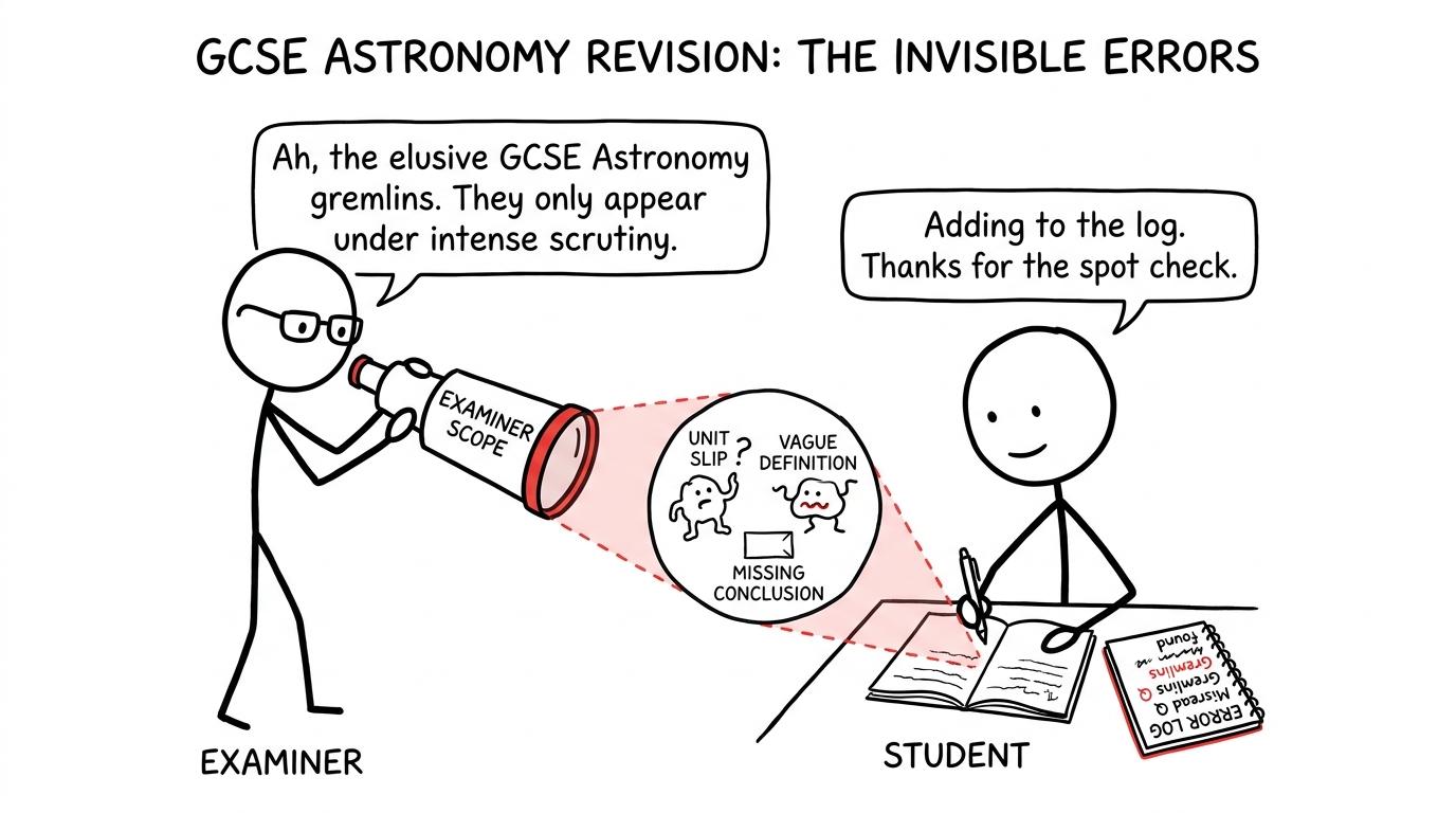 A telescope reveals unit slips and vague definitions hiding in notes before they are moved into an error log