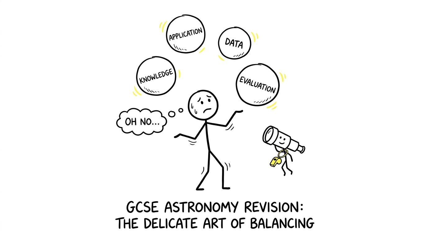 A student balances the four planets of astronomy performance