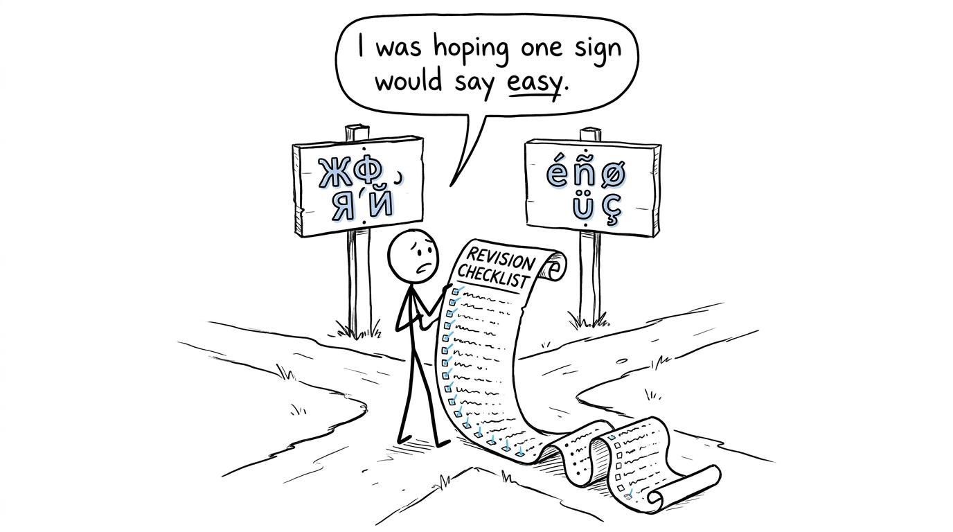 A student discovers that neither language choice is labelled easy
