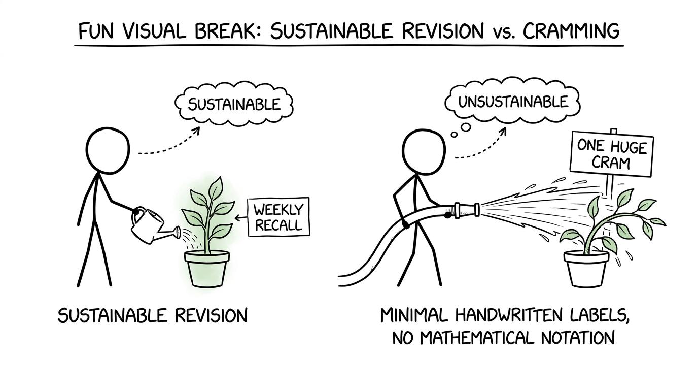 A healthy weekly-recall plant beside an unfortunate revision fire hose