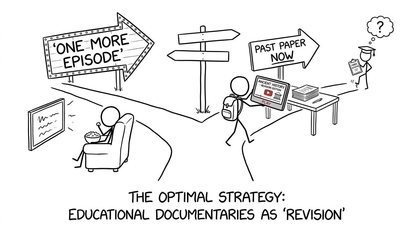A student combines the documentary path with the past-paper path