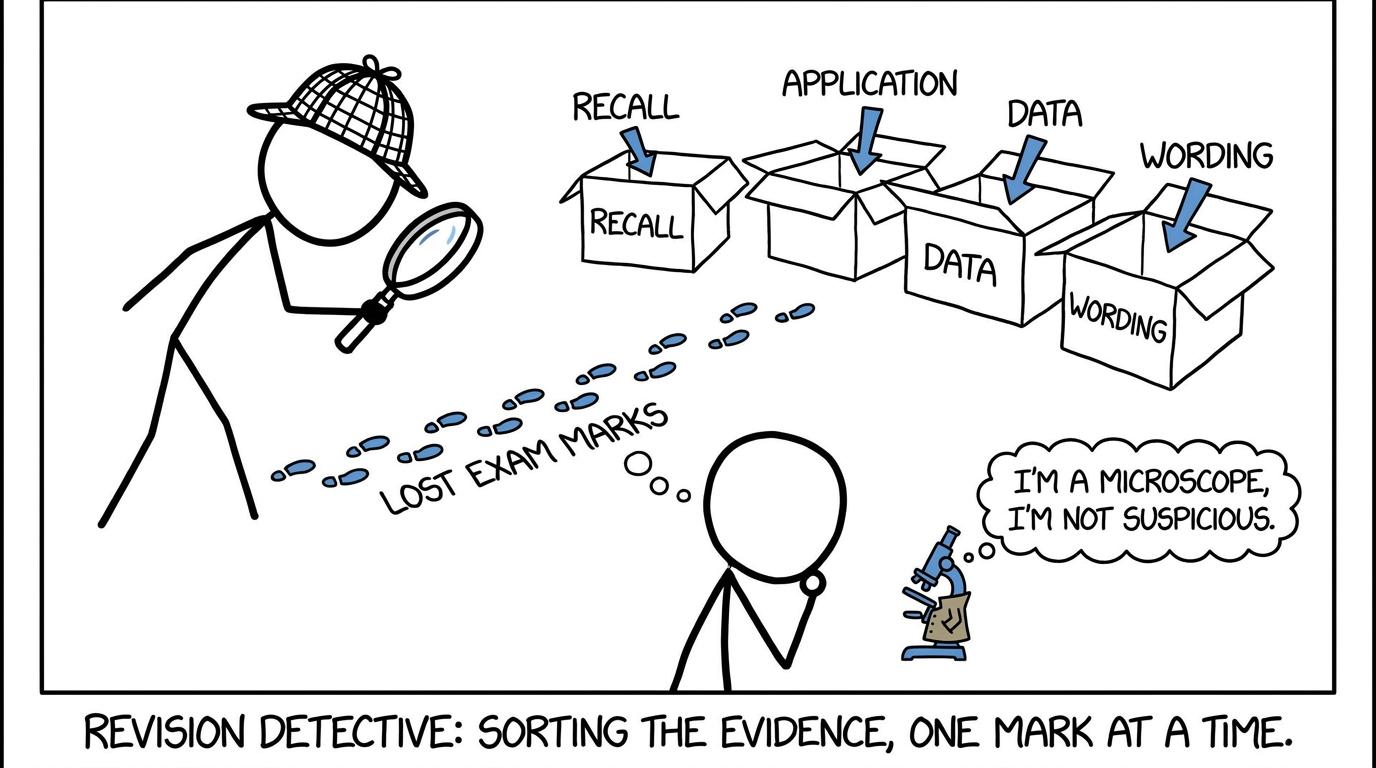 A revision detective investigates where the marks disappeared