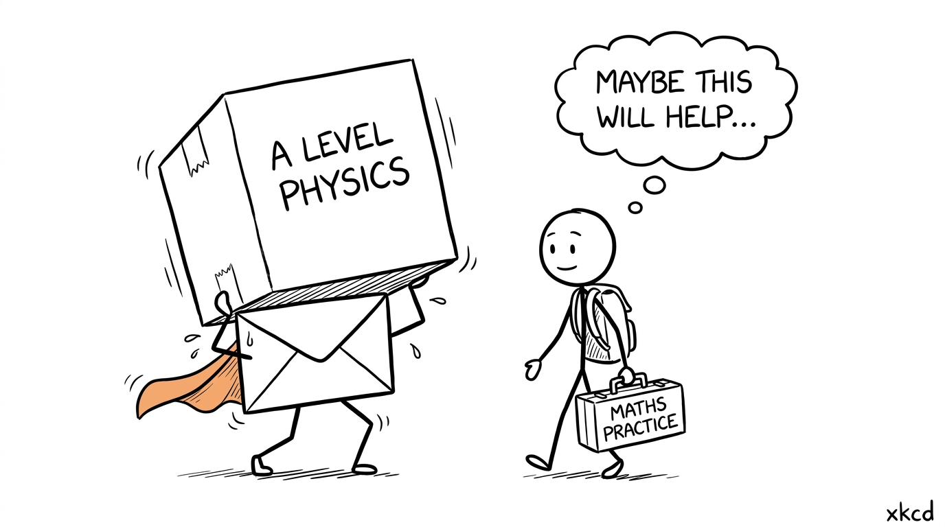 A Physics grade gets support from a maths practice toolbox