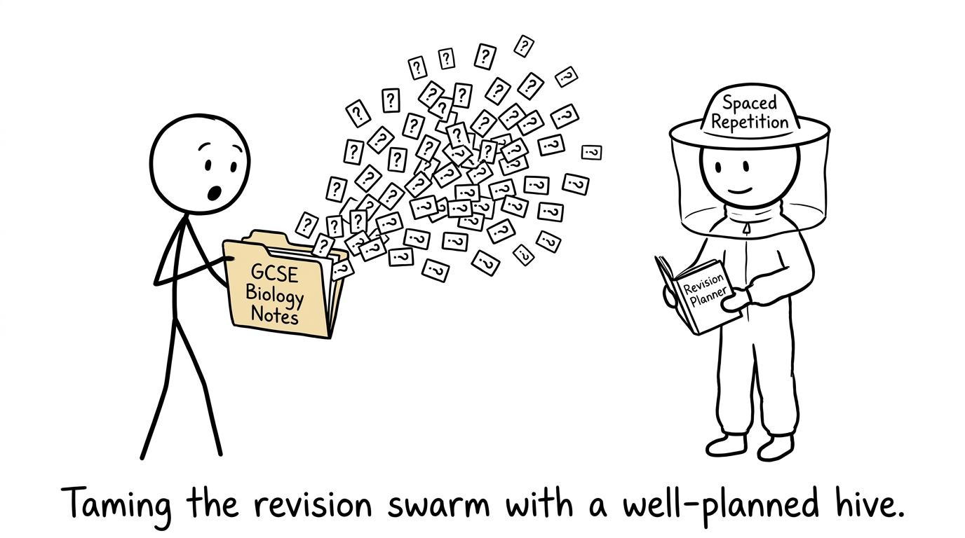 Flashcards flying out like bees