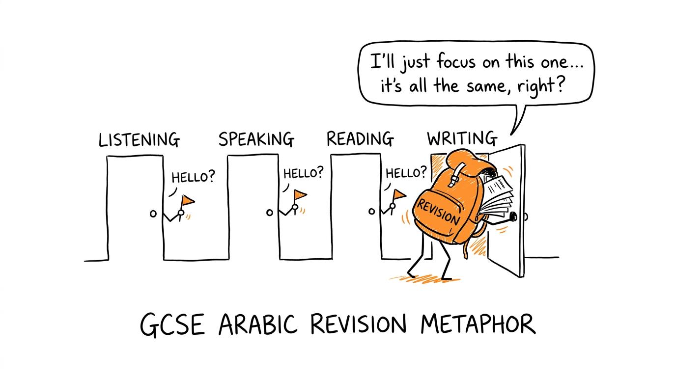 Four language skills wonder why all the revision is going through one door