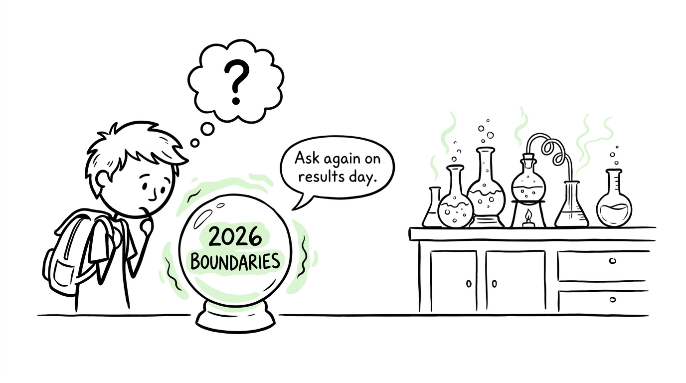 A crystal ball refuses to predict the 2026 boundaries