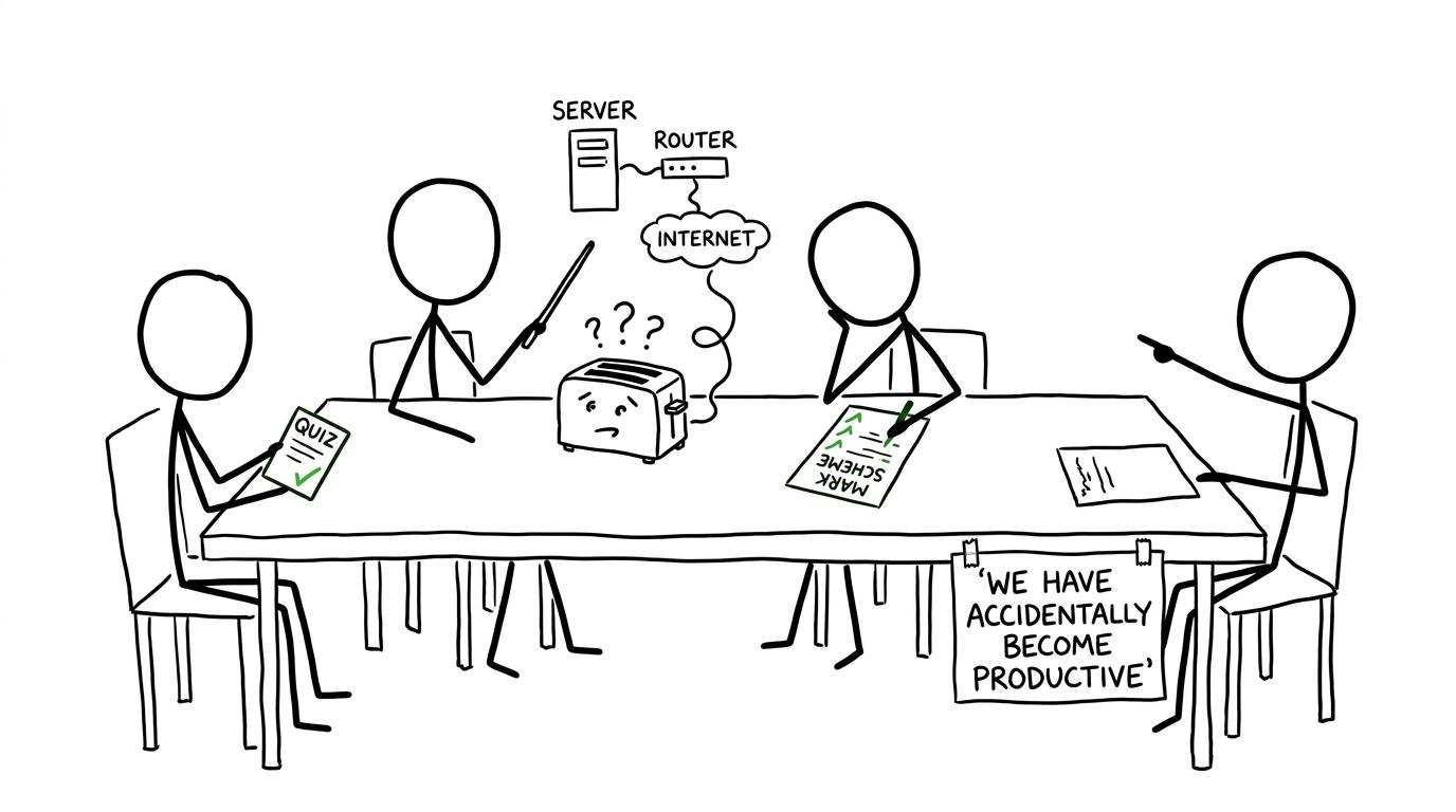 A structured revision group accidentally becomes productive