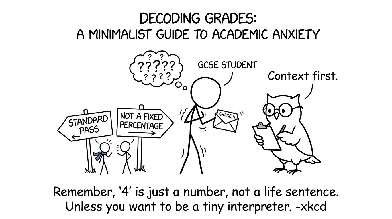 A student trying to decode what grade 4 means