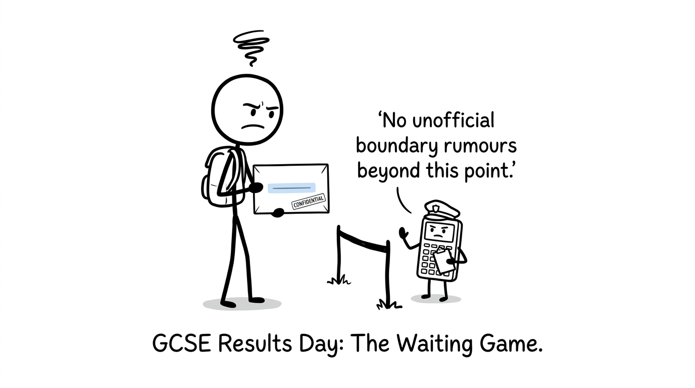 A calculator guarding GCSE grade-boundary rumours