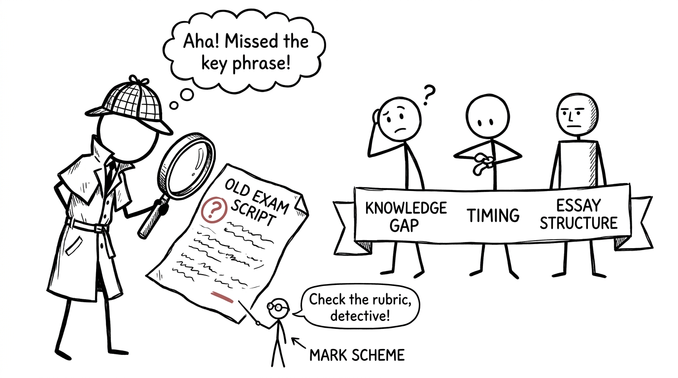 A student detective identifies the suspects behind lost marks