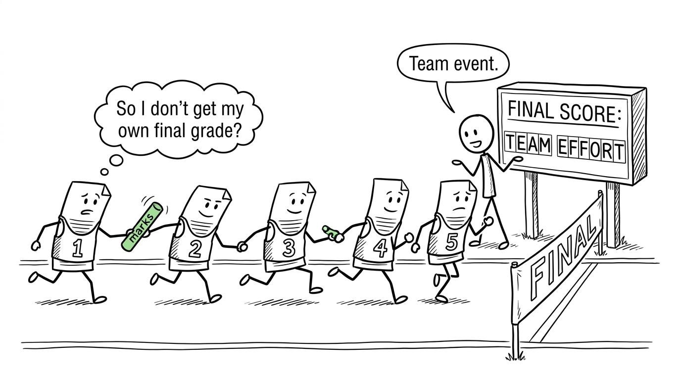 Six papers working together as one qualification