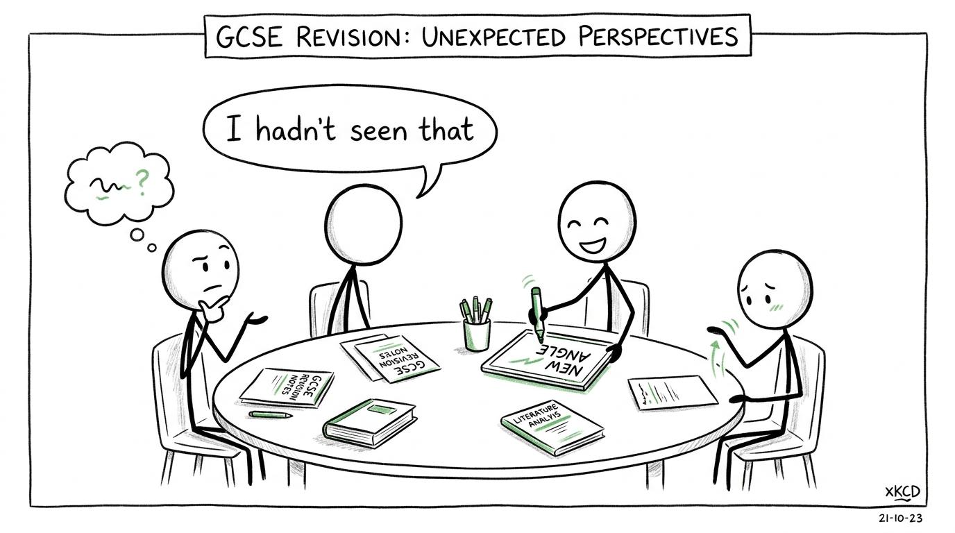 Students discovering a new interpretation during group tuition