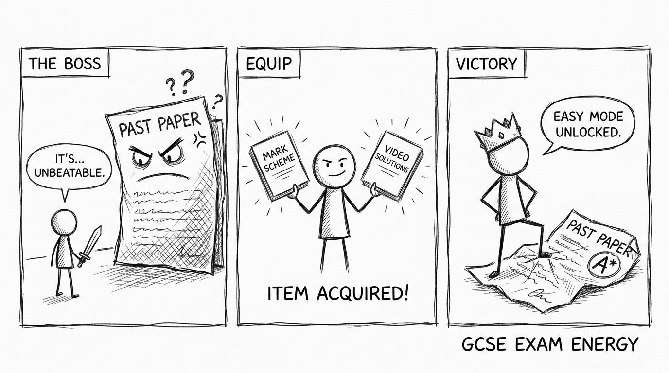 Past paper feels like a boss fight until you equip the mark scheme