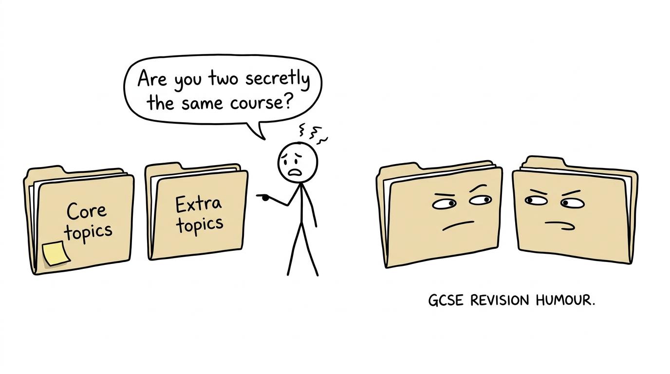 Two revision folders wondering whether they are secretly the same course