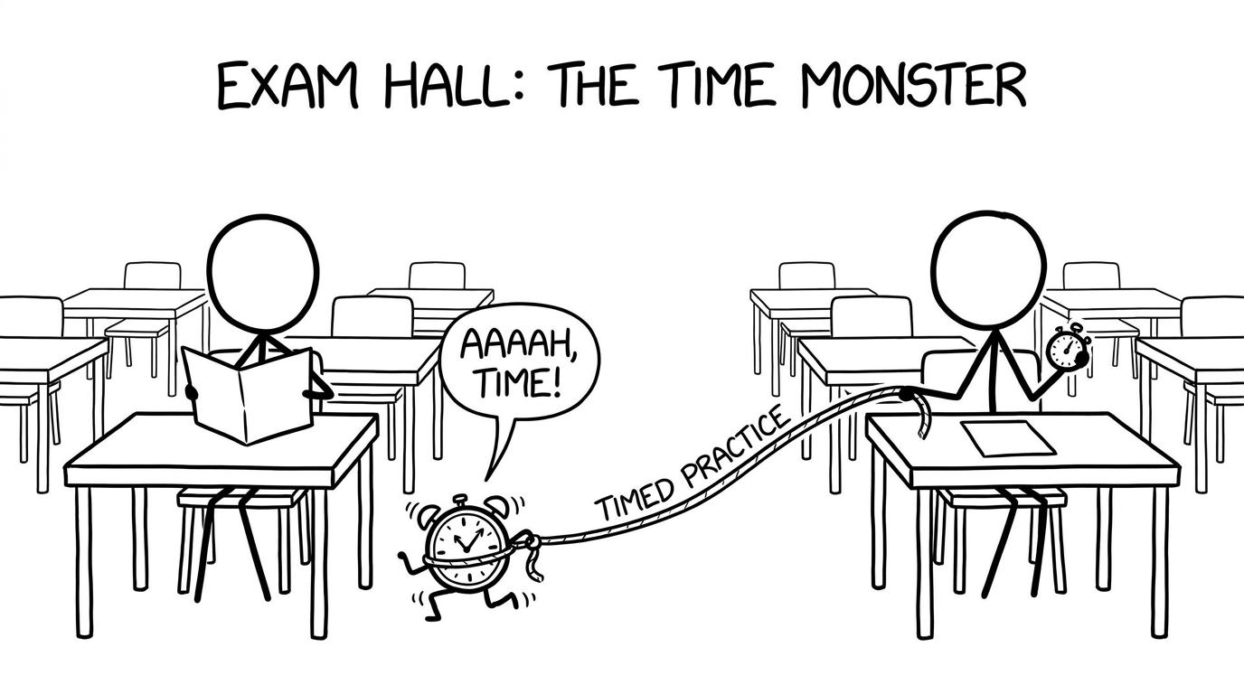 Timed practice lassoing the runaway time monster