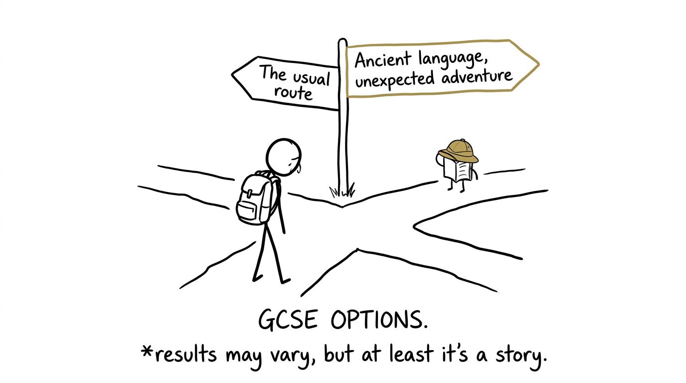 A student discovers the unexpected adventure hidden among familiar GCSE options