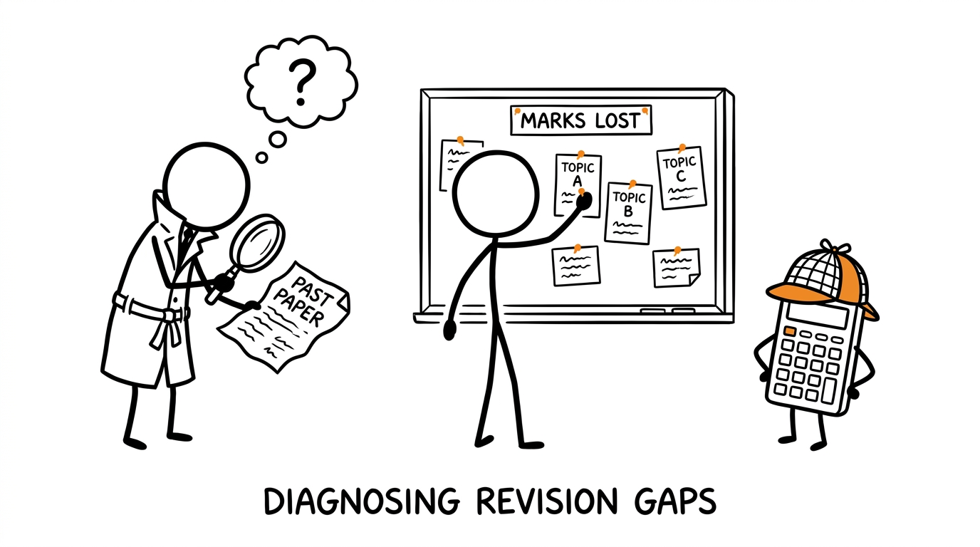 A student detective investigating lost marks in a past paper
