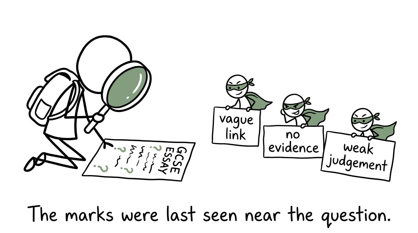 A revision detective searches for marks hiding behind vague links and weak judgements