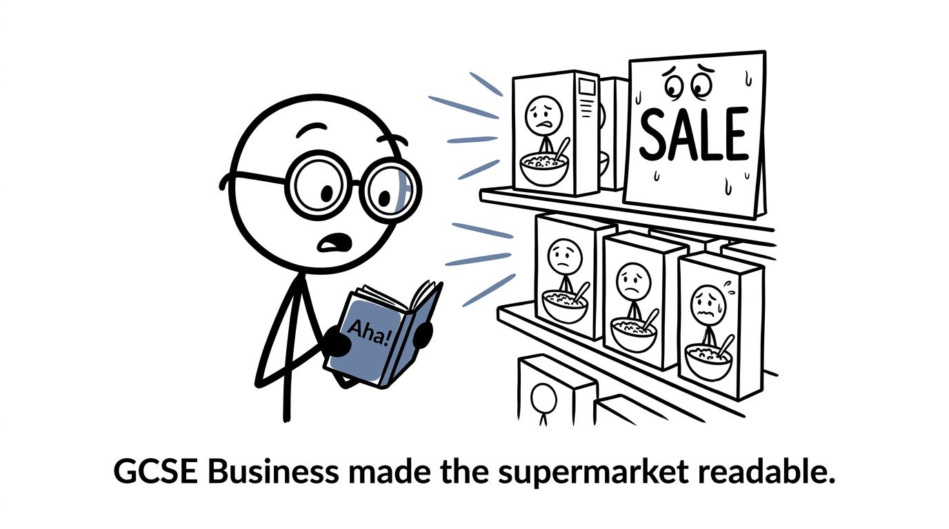 A student discovers that supermarket marketing has been hiding in plain sight