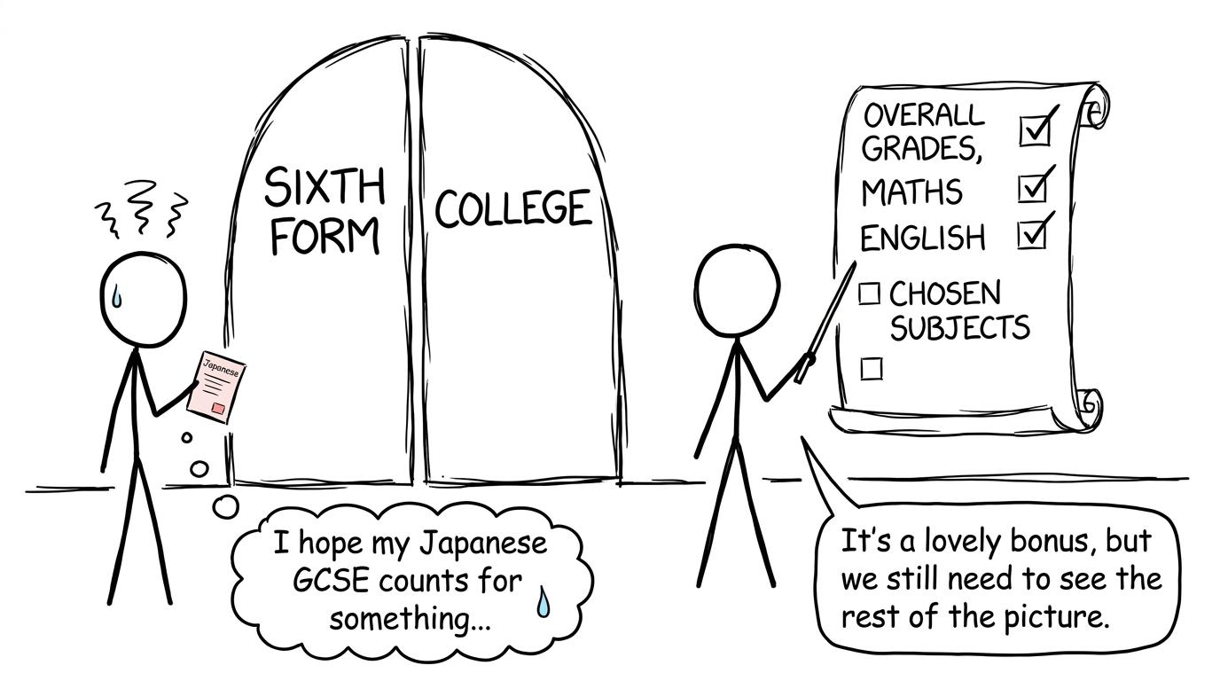 A student discovers that one GCSE grade is only part of a much larger admissions checklist