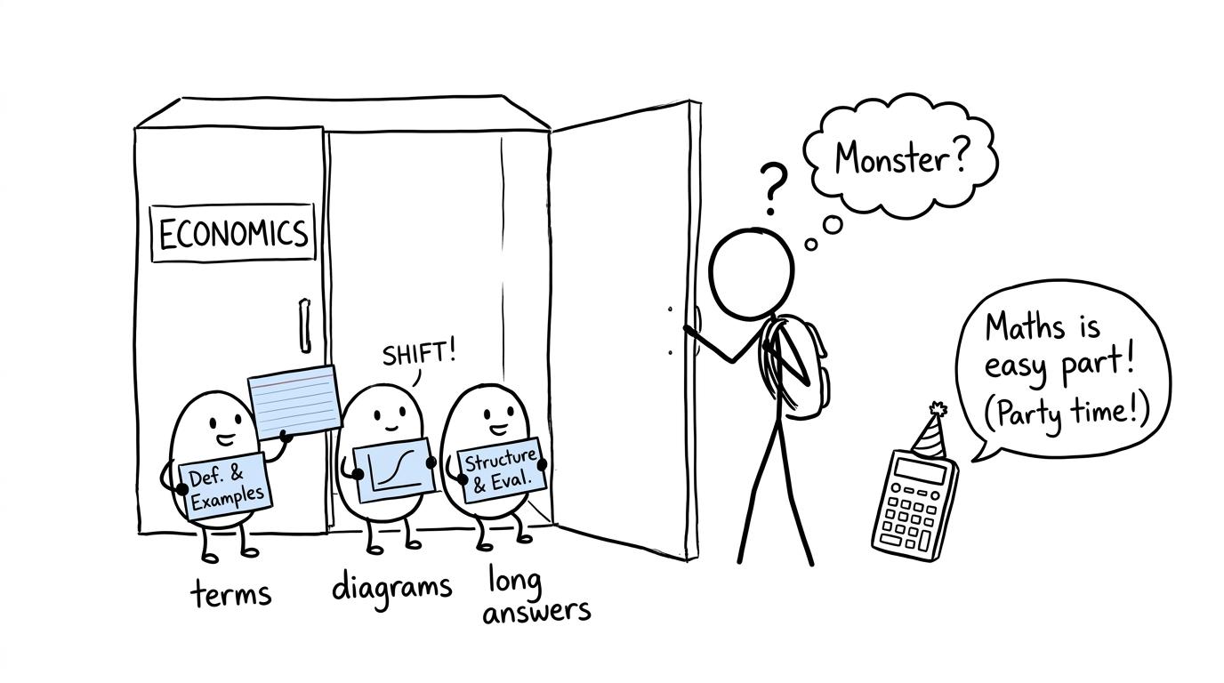 A student discovers that the GCSE Economics monsters are manageable revision tasks