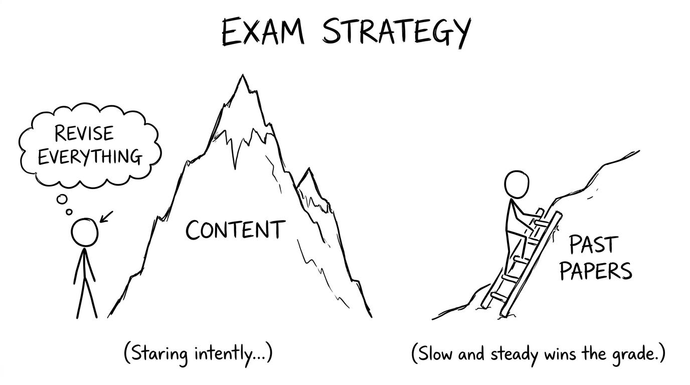 Climbing the content mountain with past papers