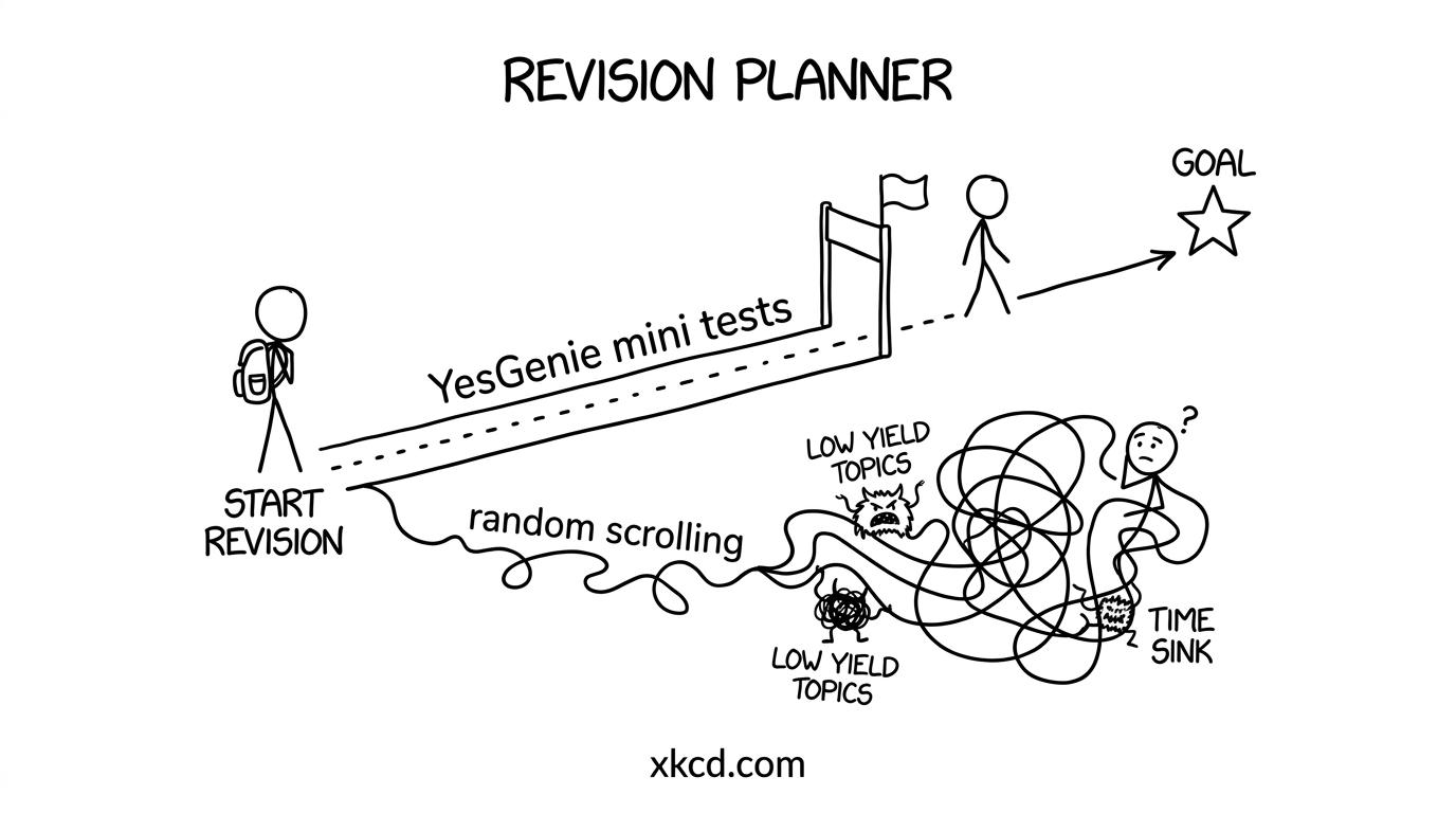 A revision planner map vs scrolling
