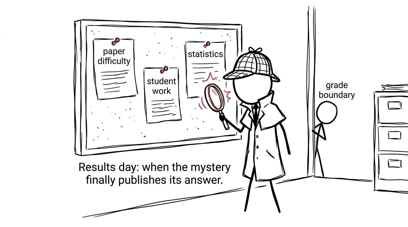 A student detective investigates the evidence used to set grade boundaries