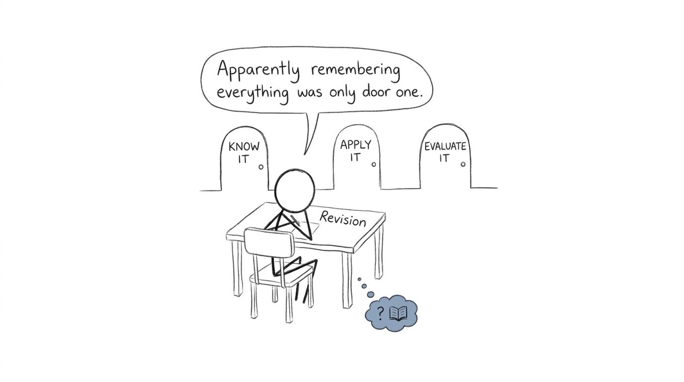 A student discovers that remembering everything is only the first door in Sociology revision