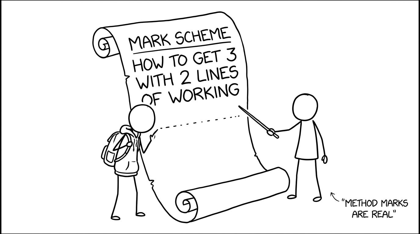 Mark scheme as treasure map