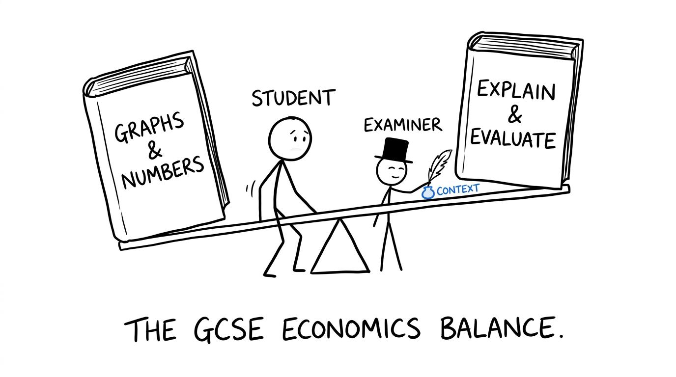 A student balancing graphs and numbers against explanation and evaluation