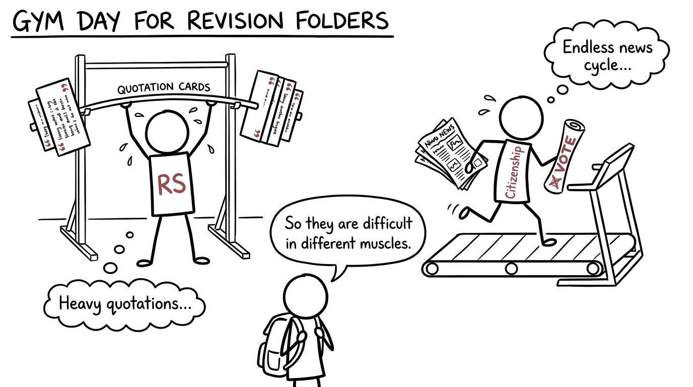 RS and Citizenship training different revision muscles