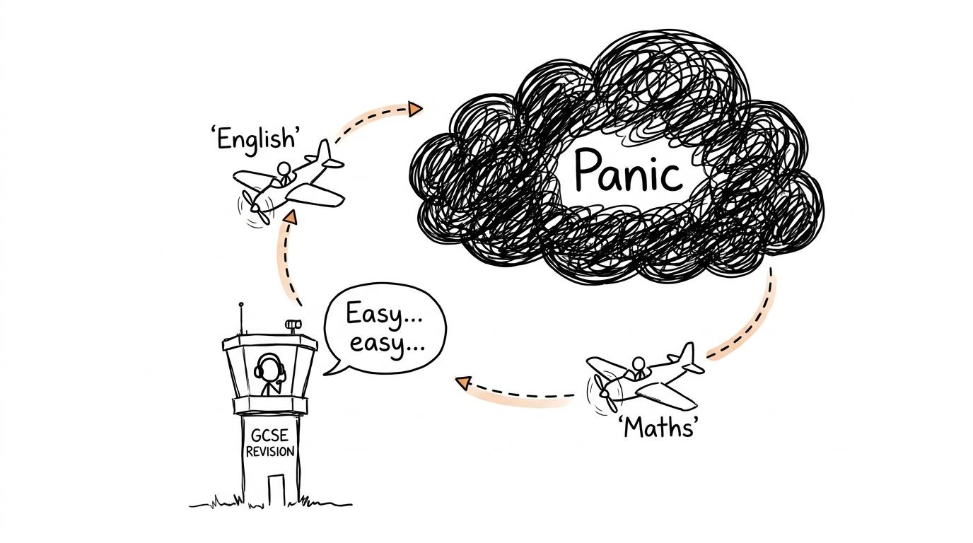 A tiny revision control tower keeping English and maths away from the cloud of panic