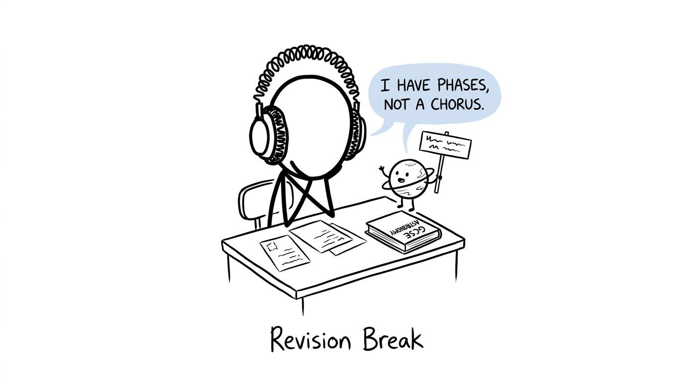 A planet reminds a student that it has phases, not a chorus
