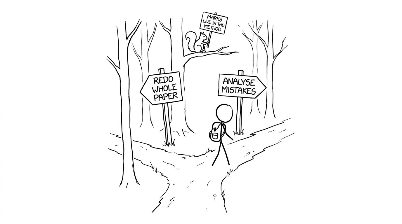 Choosing analyse mistakes over redo paper