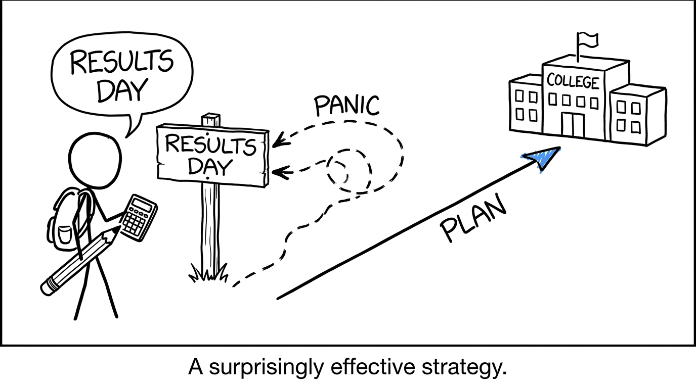 A student choosing a practical plan after results day