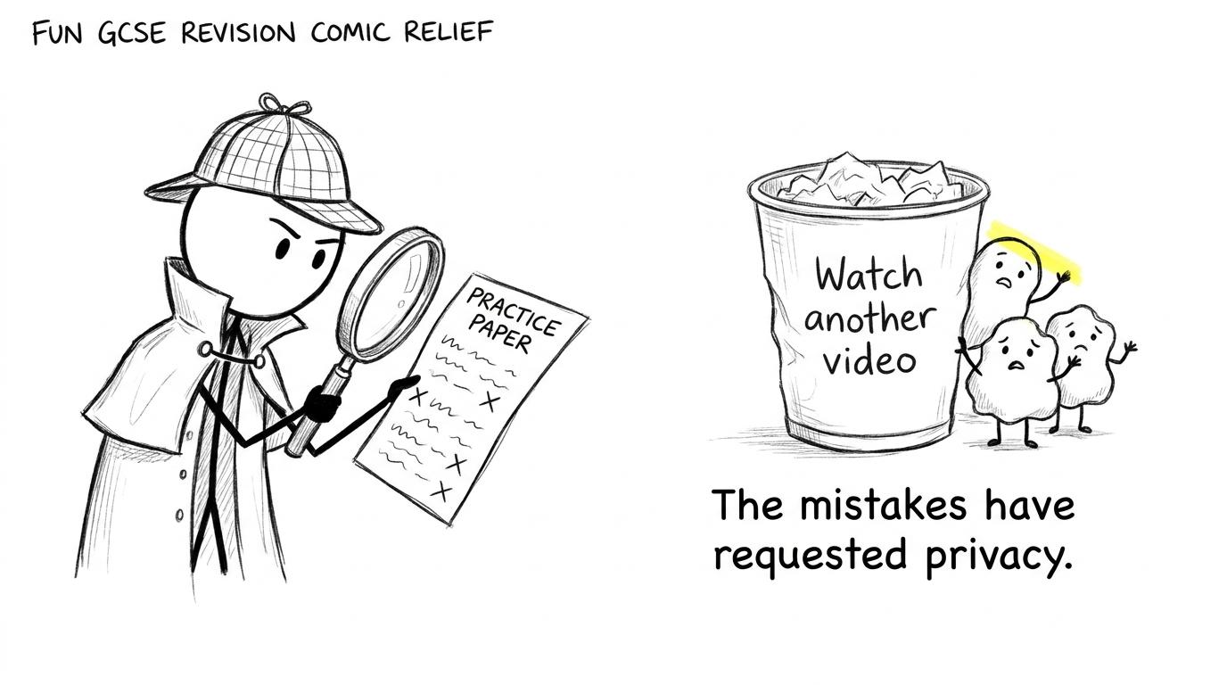 A revision detective investigates the mistakes trying to hide from correction