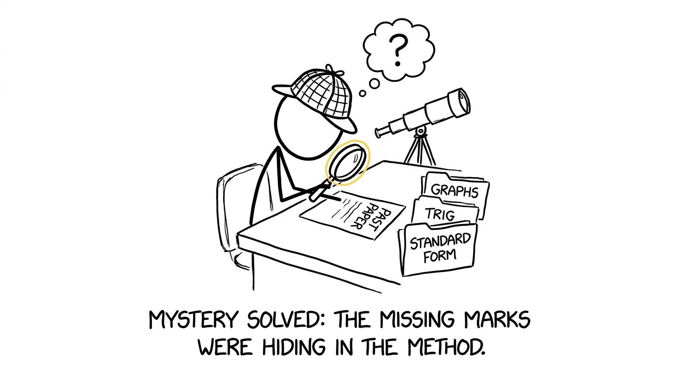 A GCSE revision detective discovers where the missing marks went