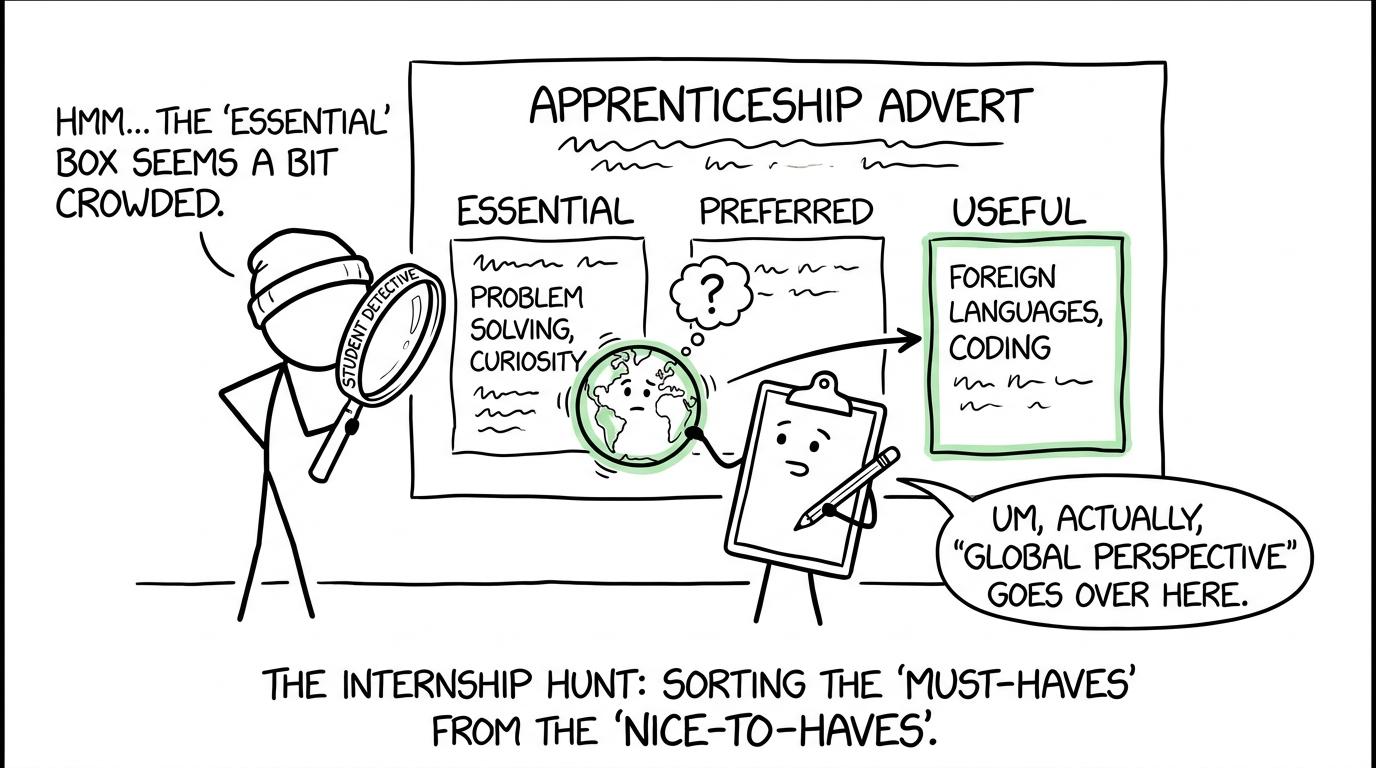 A student detective separates essential, preferred and useful requirements