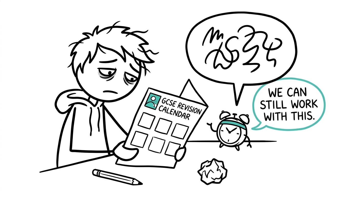 A tired GCSE student discovers that seven days can still become a workable revision plan